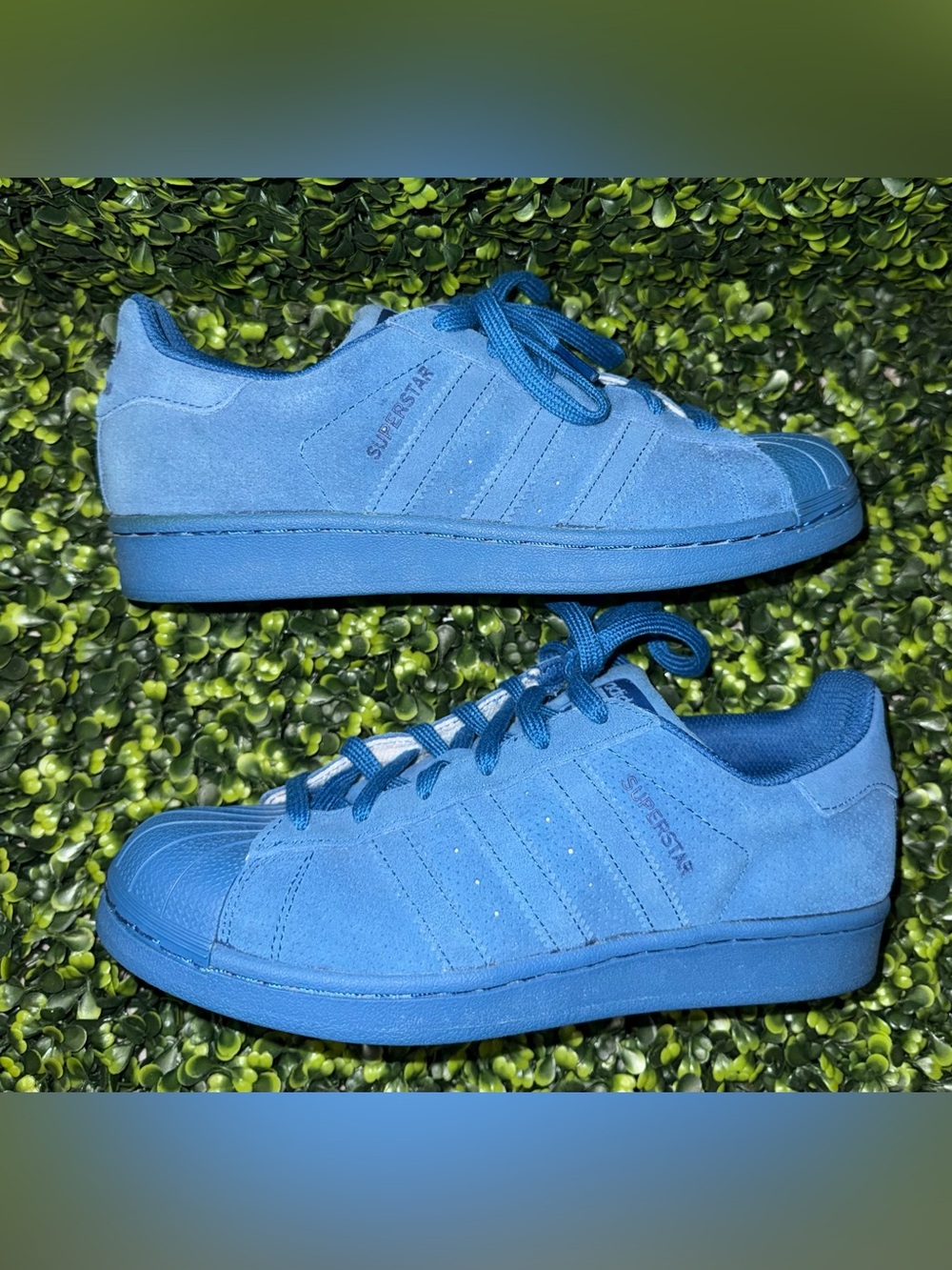 adidas Superstar Suede Sneakers - Royal Blue size M 6.5/ W 8 - Picture 4 of 7